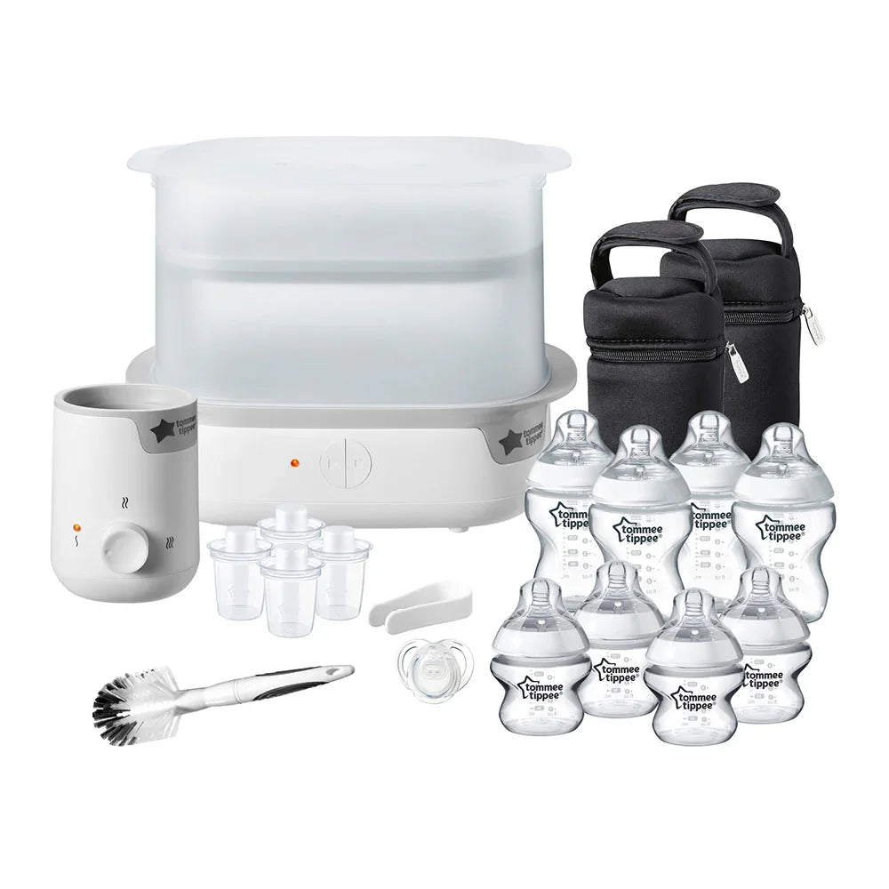 Tommee Tippee Closer to Nature Complete Feeding Set with Electric Steam Steriliser