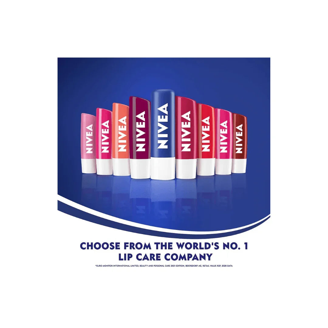 NIVEA Original Care 4.8g Lip Balm|24 H Melt in Moisture Formula|Natural Oils|Nourished Lips,4.8 g (Pack of 1) - Shop London