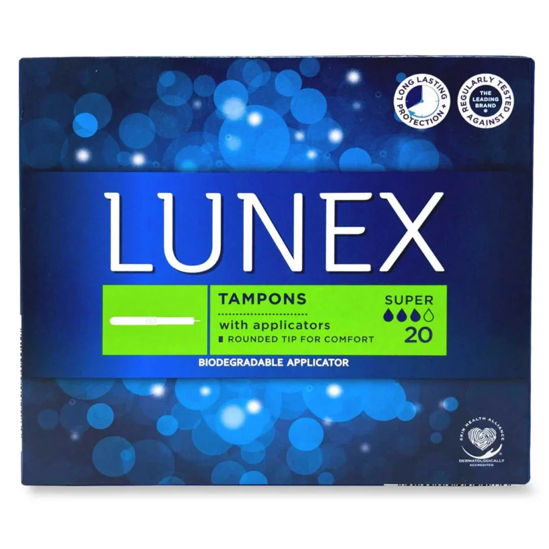 Lunex Super Tampons with Applicators – 20 Pack