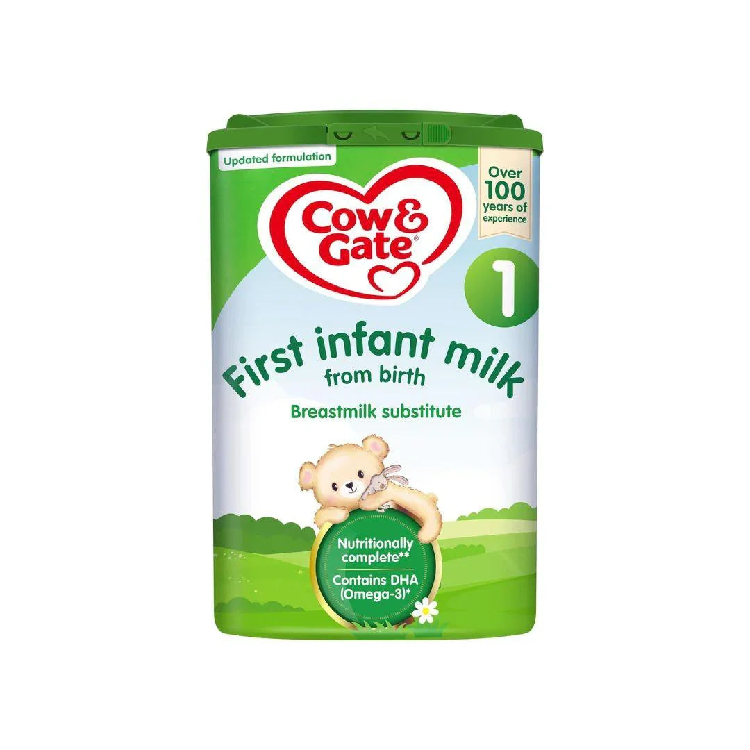 Cow & Gate 1 First Infant Baby Milk Powder Formula, from Birth, 800g - Shop London