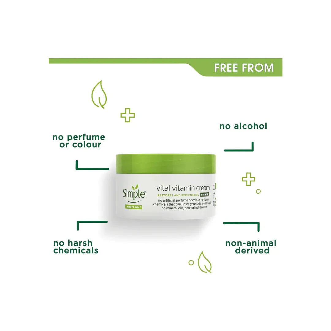 Simple Kind to Skin Vital Vitamin Night Cream 50 ml - Shop London
