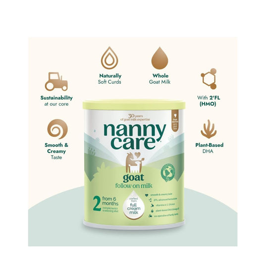 Nannycare Stage 2 Goat Milk Follow-On Formula (6–12 Months) | Whole A2 Goat Milk Powder 800g