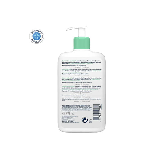 CeraVe Foaming Cleanser For Normal To Oily Skin (473ml) - Facewash | Non-Comedogenic And Fragrance-Free Cleansers For Acne-Prone Skin - Shop London