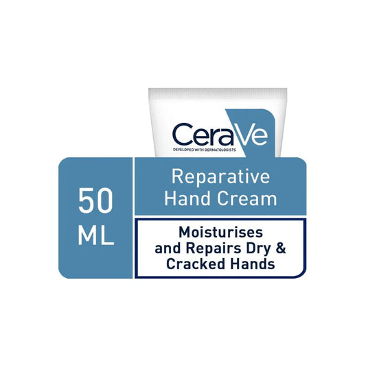 CeraVe Reparative Hand Cream for Dry and Rough Hands 50ml with Glycerin and 3 Essential Ceramides - Shop London