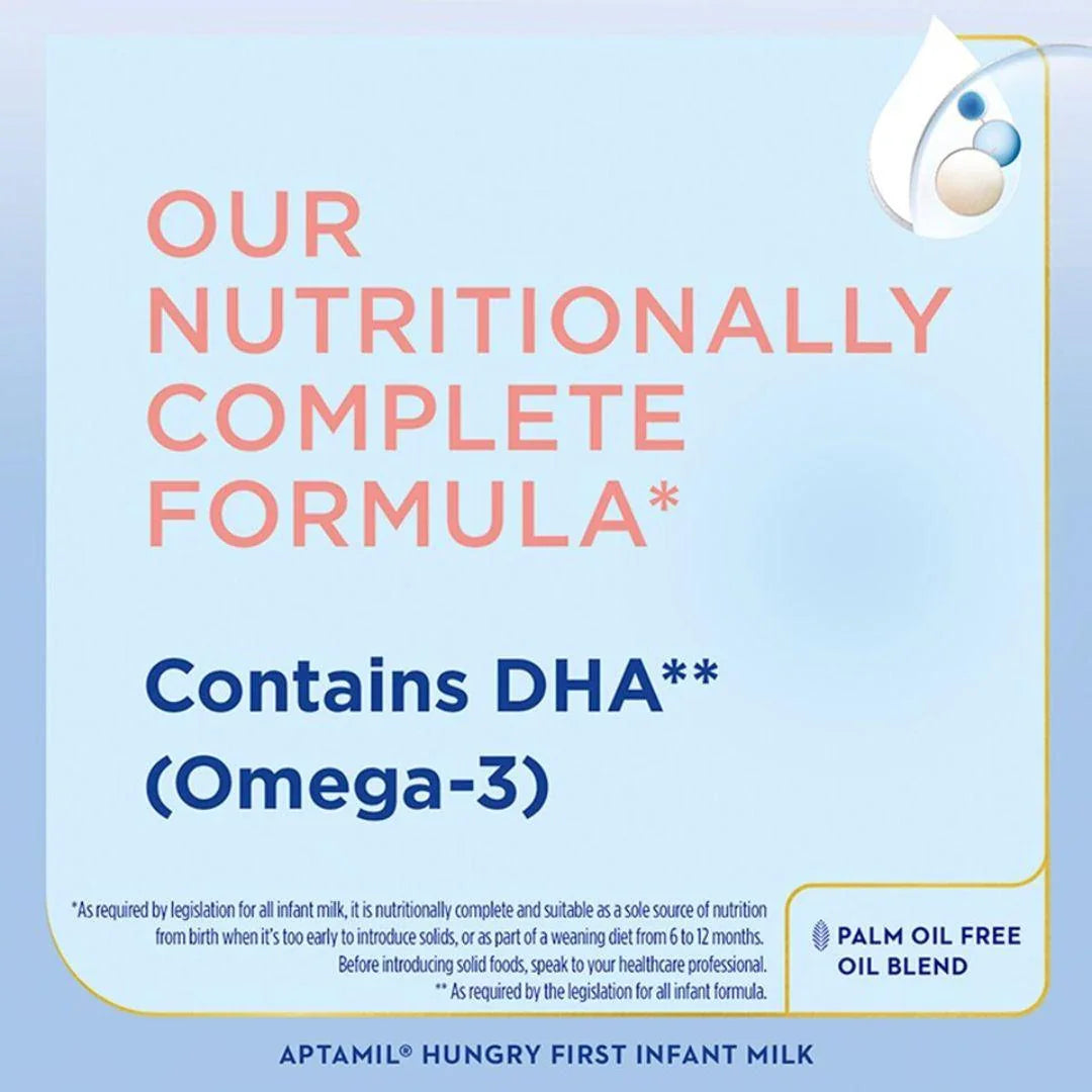Aptamil Hungry First Baby Milk Formula Powder from Birth 800g - Shop London