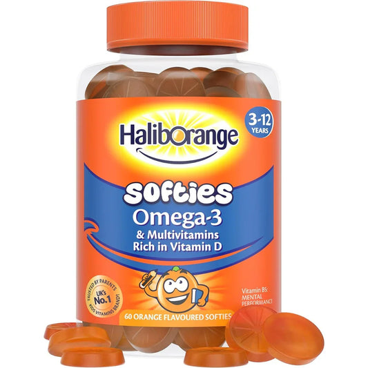 Haliborange Kids Omega-3 & Multivitamin Softies, 60-Pack