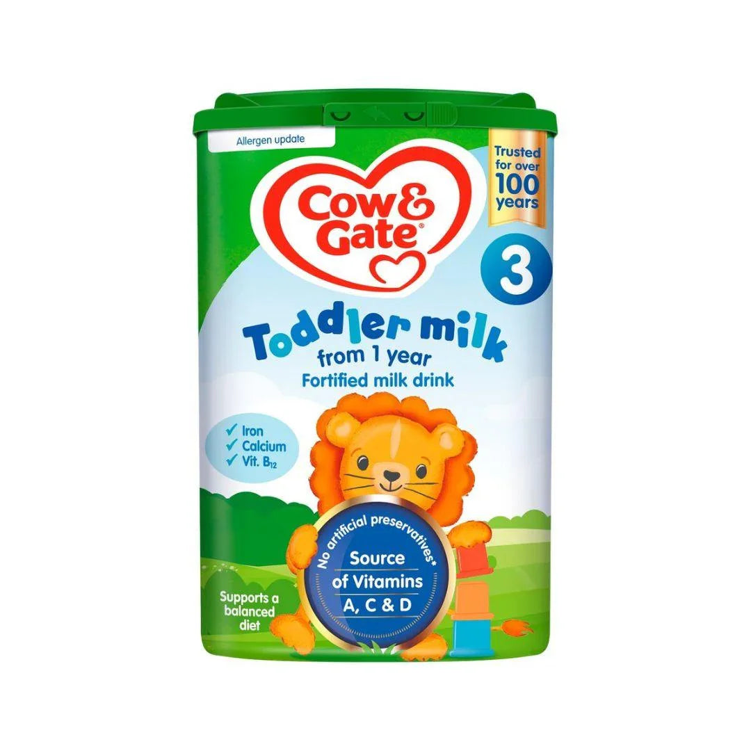 Cow & Gate 3 Toddler Baby Milk Powder Formula, 1-2 Years, 800 g - Shop London