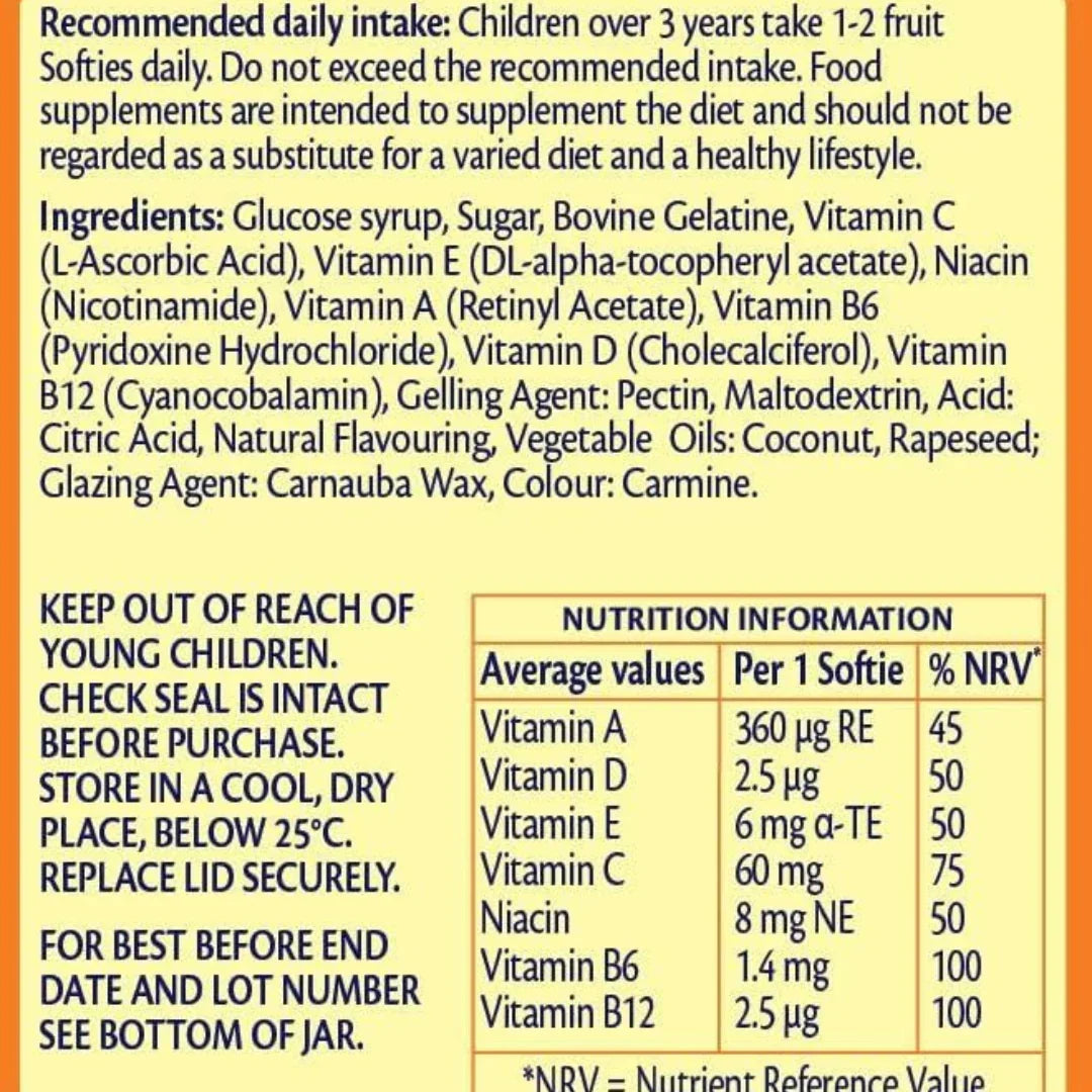 Haliborange Multivitamins Strawberry Fruit Softies – 60 Gummies