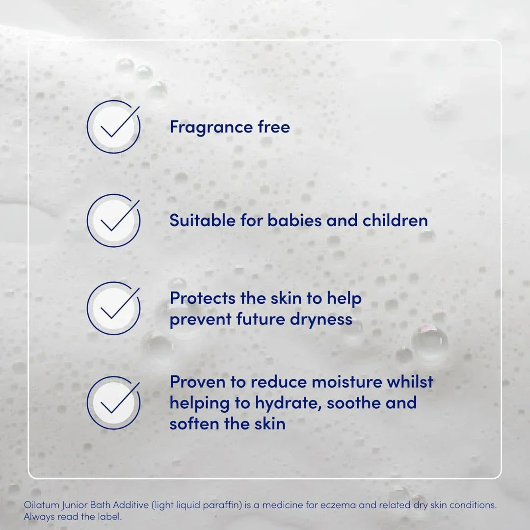 Oilatum Junior Bath Additive Light Liquid Paraffin 150ml – Soothing Treatment for Eczema & Dry Skin