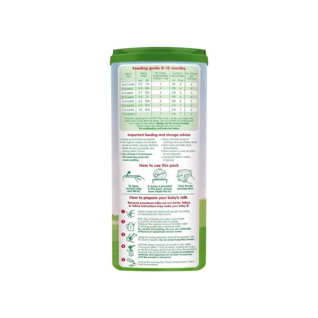 Cow & Gate 1 First Infant Baby Milk Powder Formula, from Birth, 800g - Shop London