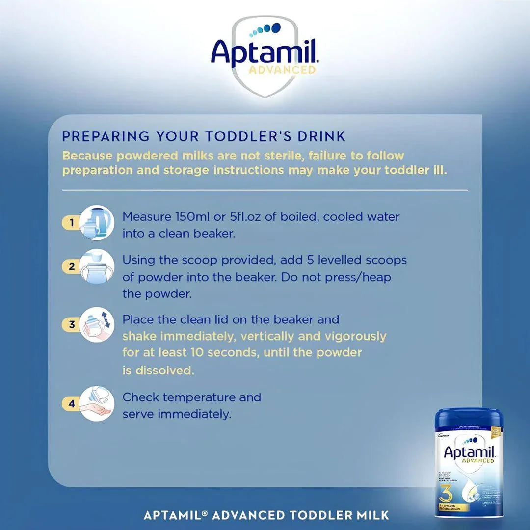Aptamil Advanced 3 Toddler Baby Milk Powder Formula, from 1 Year, 800g - Shop London