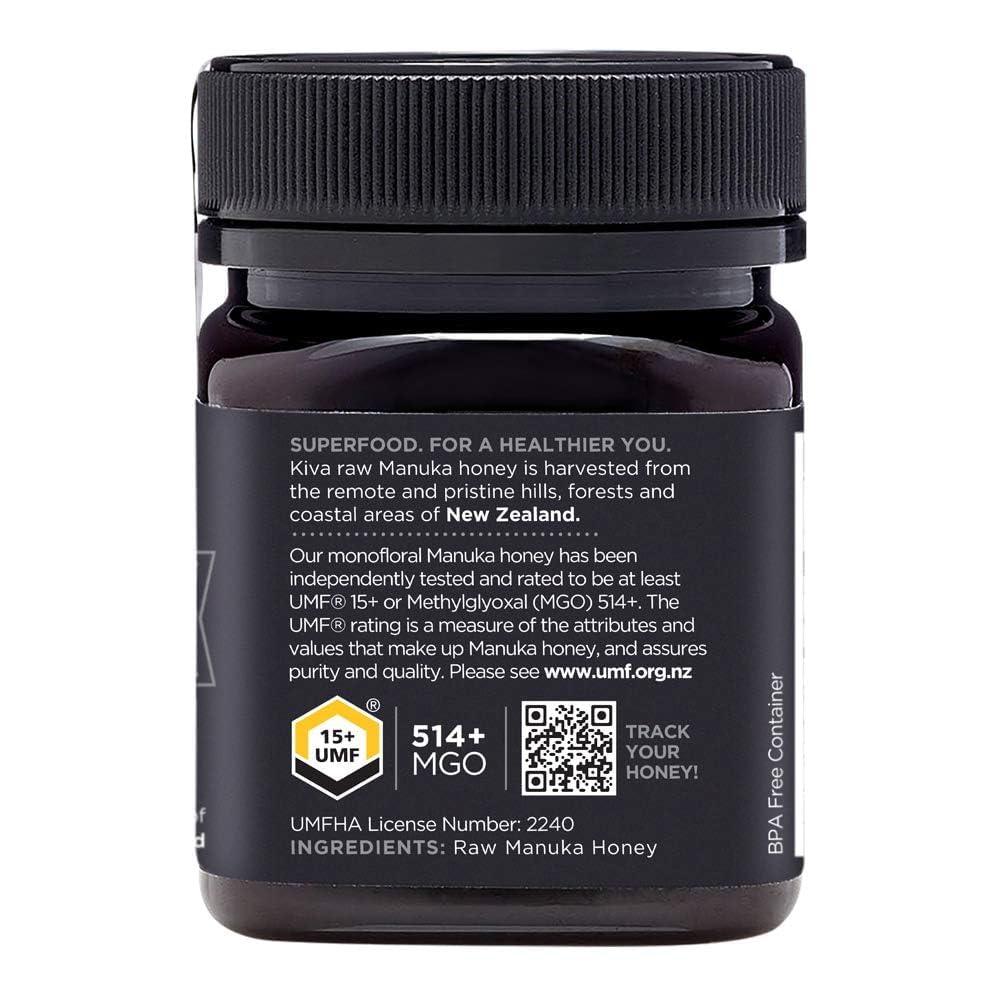Kiva Certified Umf 15+ -Raw Manuka Honey (8.8 oz)