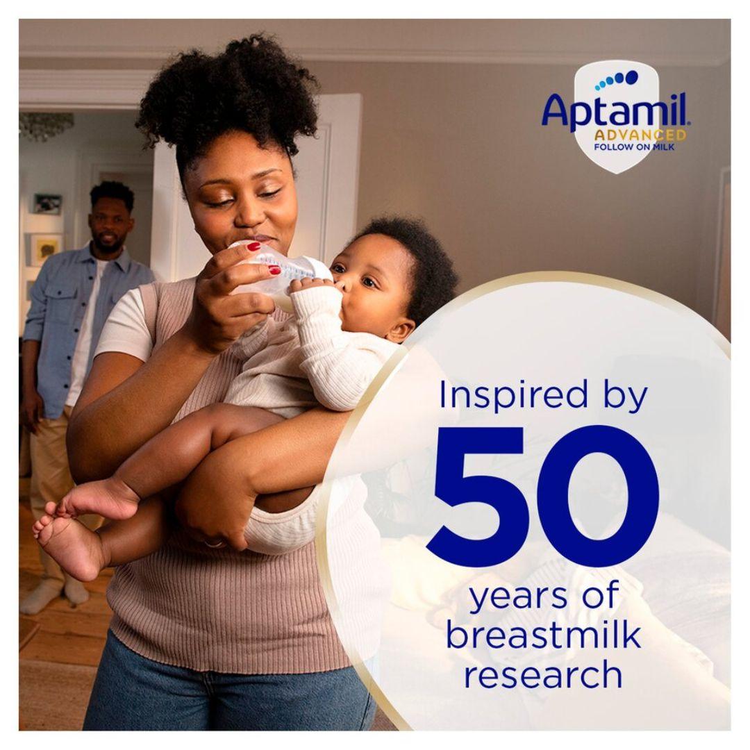 Aptamil Advanced 2 Follow On Baby Milk Powder Formula, 6-12 Months, 800g (Pack of 4) - Shop London