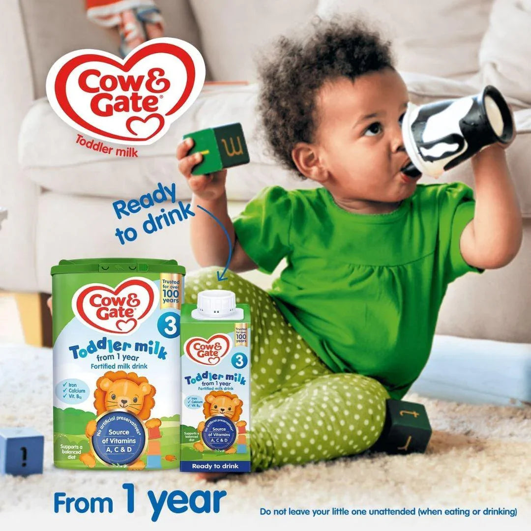 Cow & Gate 3 Toddler Baby Milk Powder Formula, 1-2 Years, 800 g - Shop London