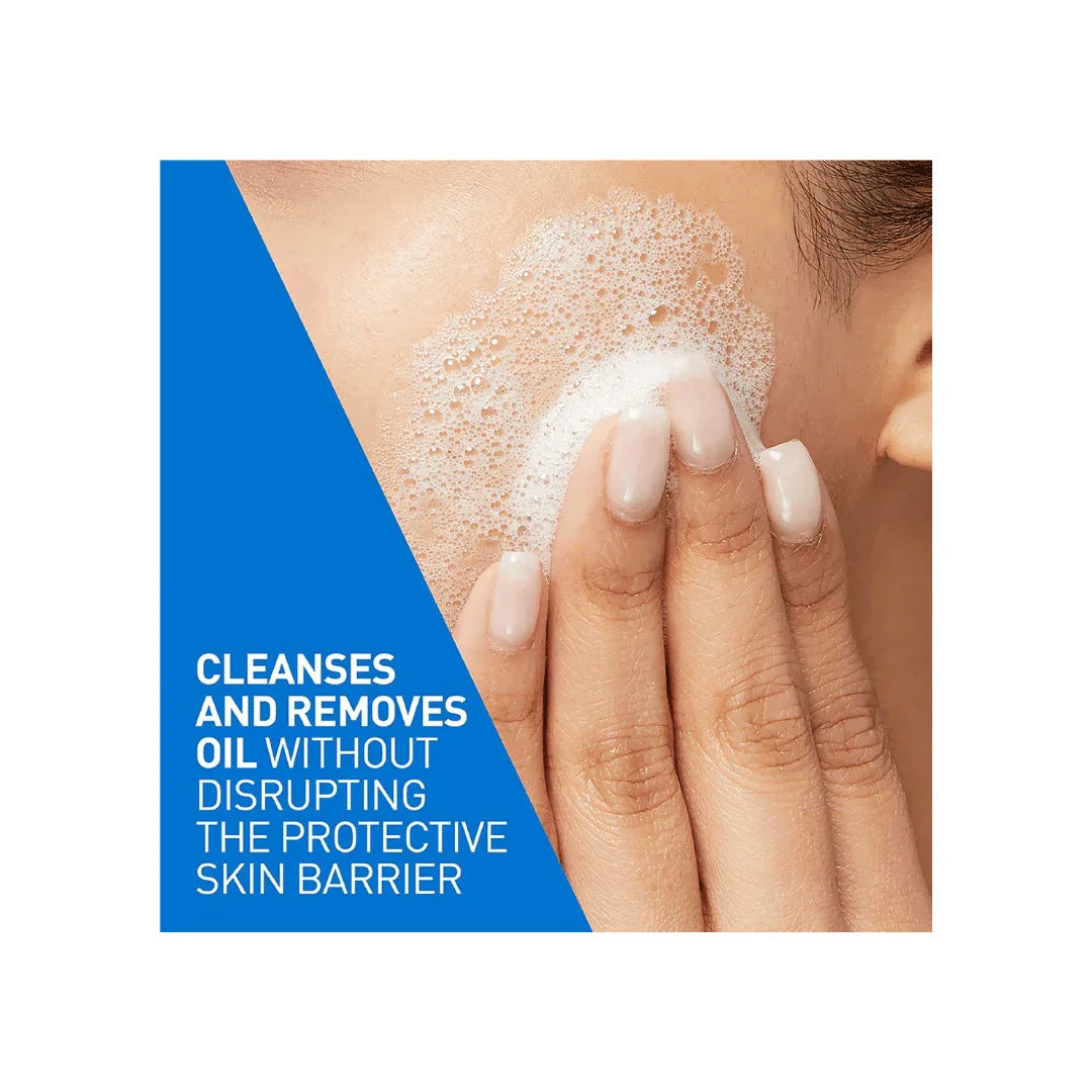CeraVe Foaming Cleanser For Normal To Oily Skin (473ml) - Facewash | Non-Comedogenic And Fragrance-Free Cleansers For Acne-Prone Skin - Shop London