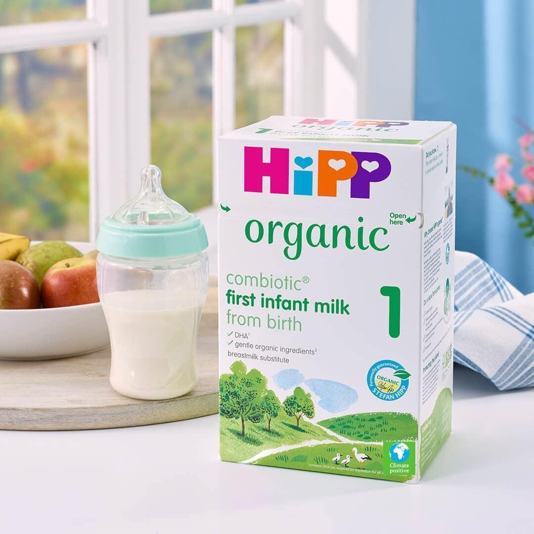HiPP Organic 1 First Infant Baby Milk Powder Formula, suitable From Birth, 800g (Pack of 4) - Shop London