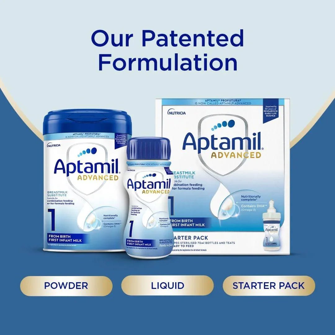 Aptamil Advanced 1 First Infant Baby Milk Powder Formula, from Birth, 800g - Shop London