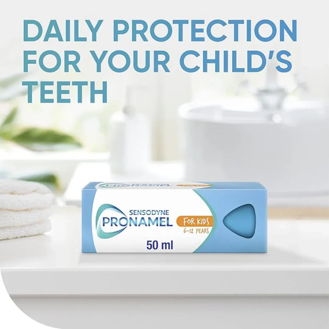 Sensodyne Pronamel Toothpaste Kids Enamel Care for Children 6-12 Years, Mild Mint Flavour, 50ml