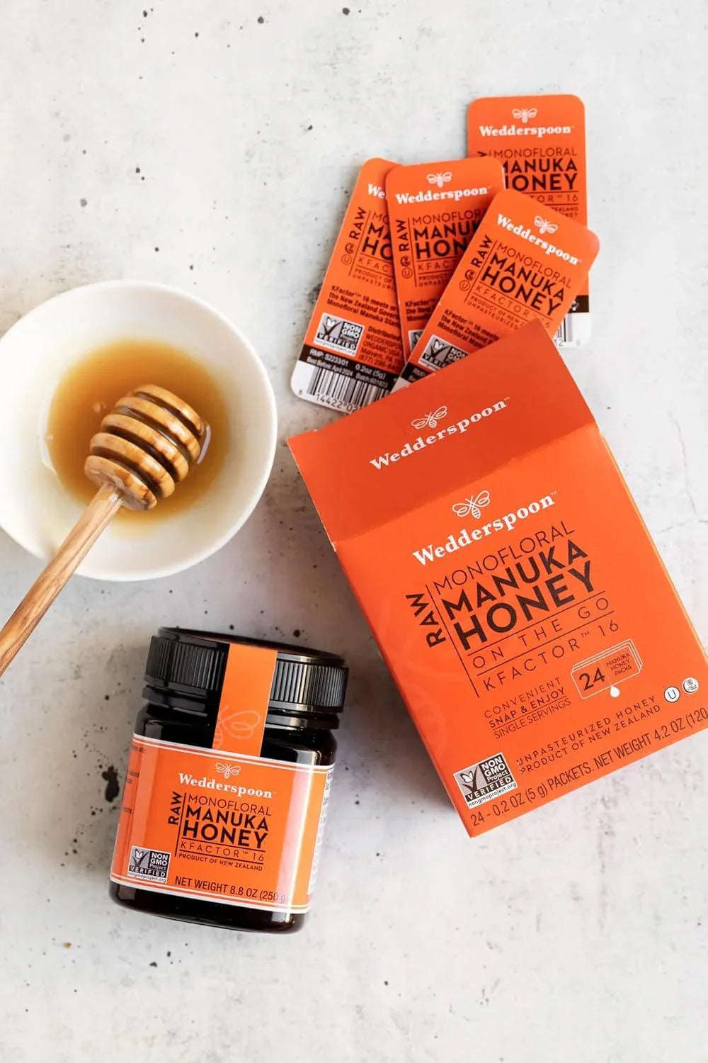Wedderspoon RAW MONOFLORAL MANUKA HONEY KFACTOR-16 250G - Shop London