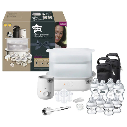 Tommee Tippee Closer to Nature Complete Feeding Set with Electric Steam Steriliser