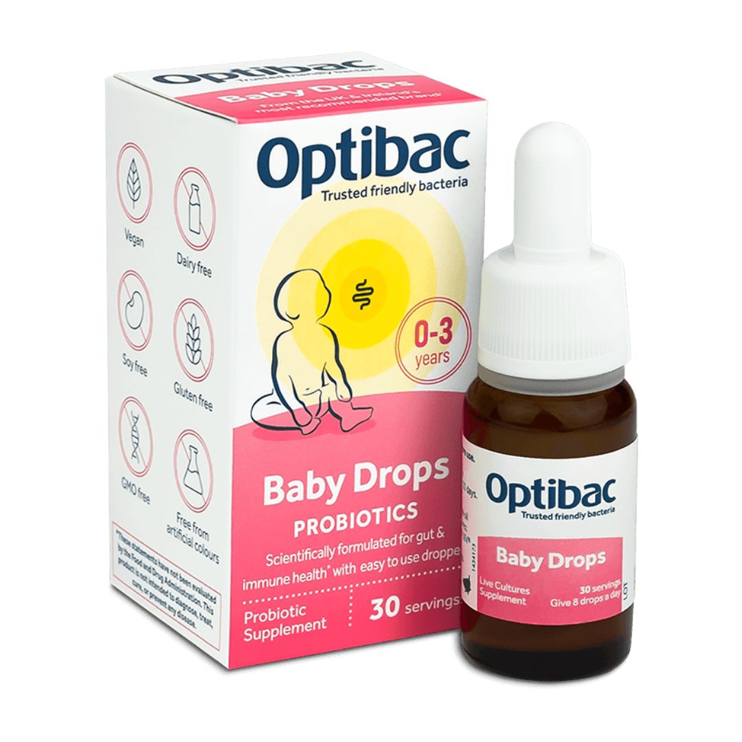 Optibac Probiotics Baby Drops (0–3 Years) – Daily Probiotic Support for Infants
