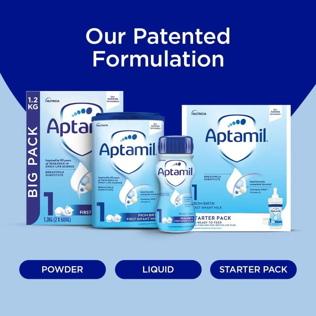 Aptamil 1 First Baby Milk Formula Powder from Birth 800g - Shop London