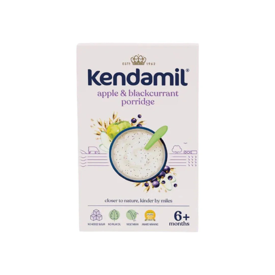 Kendamil Single Pack Apple and Blackcurrant Baby Porridge (6+ months) 150g
