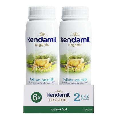 Kendamil Organic Ready to Feed Follow On Milk stage 2 ( 6 pack) 6x200ml