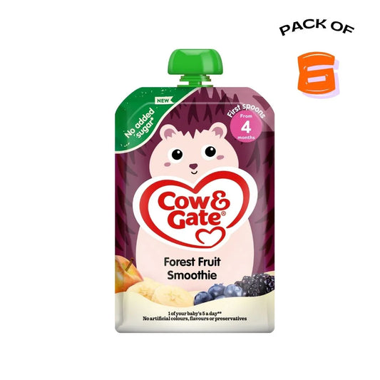 Cow & Gate Cow And Gate Forest Fruit Smoothie baby pouch 100g (Pack Of 6) Puree
