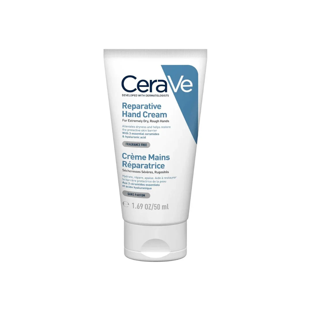 CeraVe Reparative Hand Cream for Dry and Rough Hands 50ml with Glycerin and 3 Essential Ceramides - Shop London