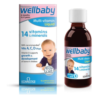 Vitabiotics Wellbaby Multi-Vitamin Liquid 6 Months to 4 Years 150ml