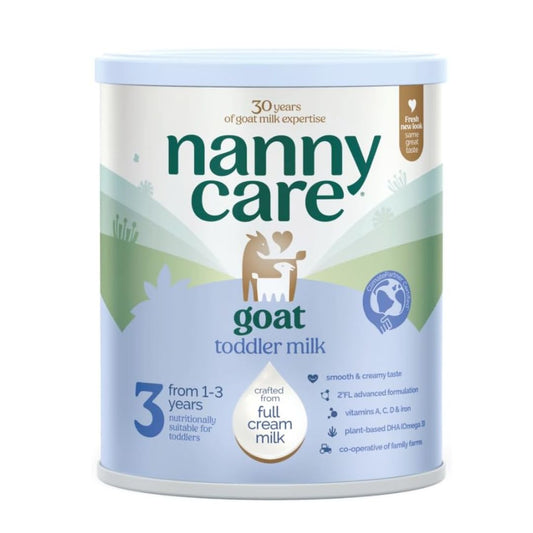 Nannycare Goat Based Toddler Milk – Stage 3 (From 1-3 Years) | Baby Powder Made from Whole Goat Milk | Nutritionally Complete Formula for Combination or Bottle Feeding – 800g