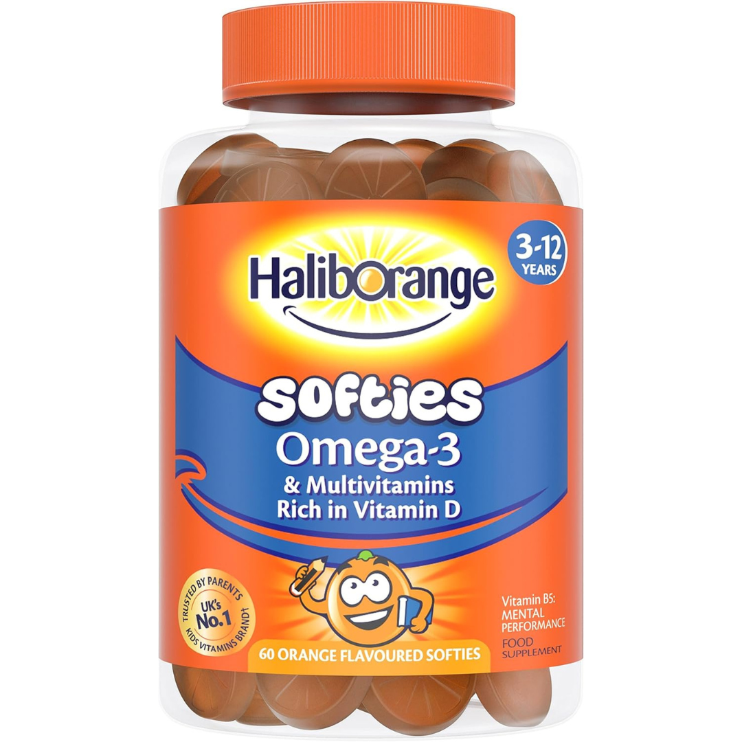 Haliborange Kids Omega-3 & Multivitamin Softies, 60-Pack
