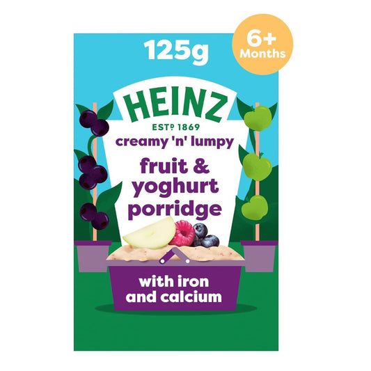 Heinz Creamy n Lumpy Fruit & Yoghurt Porridge, 125g, 6m+