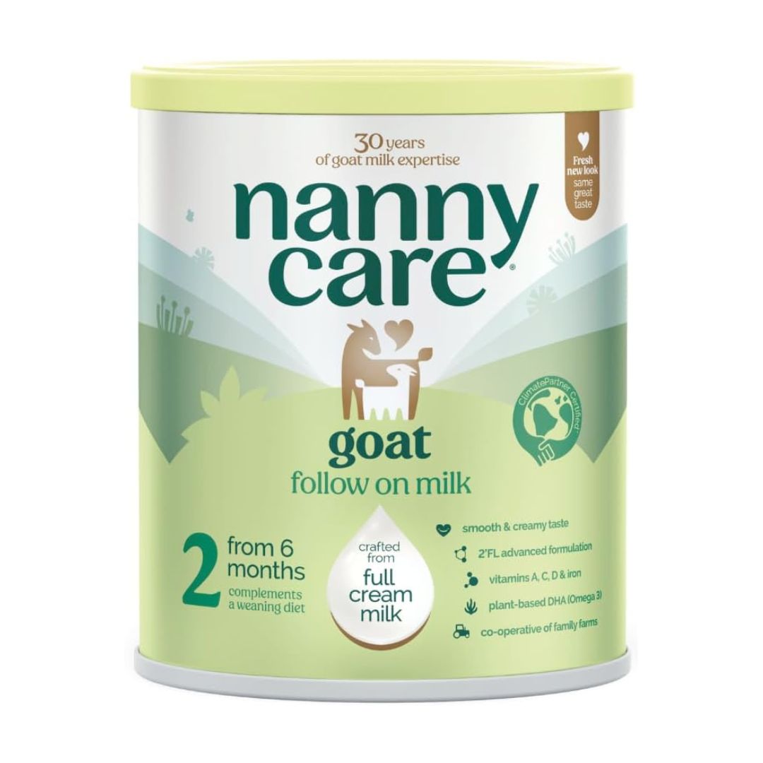 Nannycare Goat Based Follow On Milk – Stage 2 (6–12 Months) | Baby Powder Made from Whole Goats Milk | Nutritionally Complete Formula for Combination or Bottle Feeding - 800g