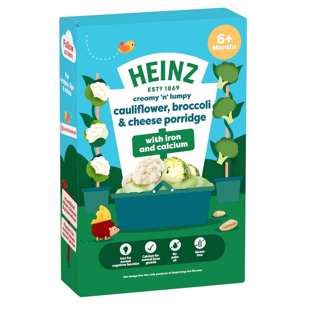 HEINZ Baby Food Cauliflower, Broccoli and Cheese Porridge 125g