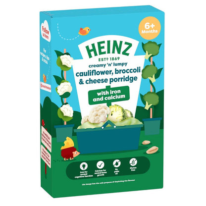 HEINZ Baby Food Cauliflower, Broccoli and Cheese Porridge 125g