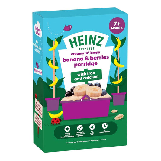 Heinz Creamy n Lumpy Banana And Berries Porridge Porridge, 200g, 7m+