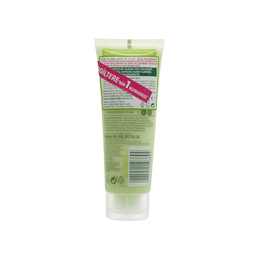 Simple Kind To Skin Smoothing Facial Scrub 75 ml - Shop London