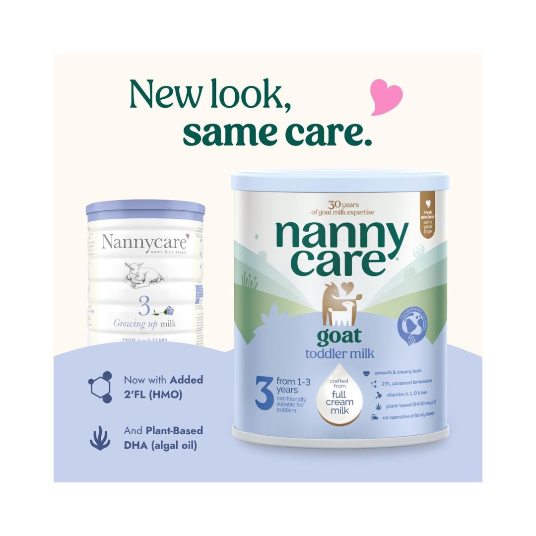 Nannycare Stage 3 Goat Milk Formula for Toddlers (1–3 Years) | Whole Goat Milk 800g