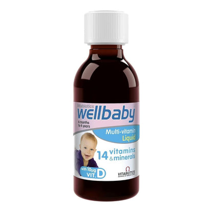 Vitabiotics Wellbaby Multi-Vitamin Liquid 6 Months to 4 Years 150ml