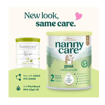 Nannycare Goat Based Follow On Milk – Stage 2 (6–12 Months) | Baby Powder Made from Whole Goats Milk | Nutritionally Complete Formula for Combination or Bottle Feeding - 800g