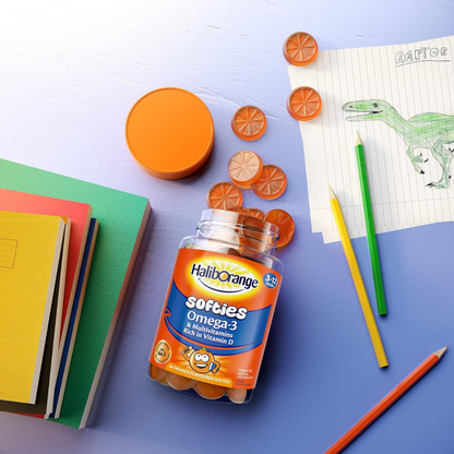 Haliborange Kids Omega-3 & Multivitamin Softies, 60-Pack