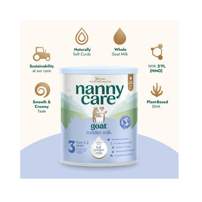 Nannycare Stage 3 Goat Milk Formula for Toddlers (1–3 Years) | Whole Goat Milk 800g