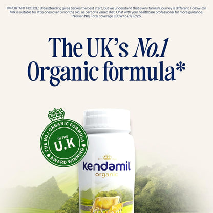 Kendamil Organic Ready to Feed Follow On Milk stage 2 ( 6 pack) 6x200ml