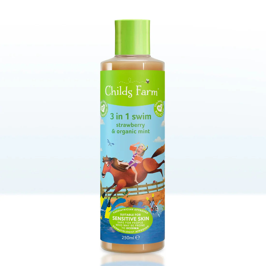 Childs farm 3 in 1 swim strawberry & organic mint 250ml - Shop London