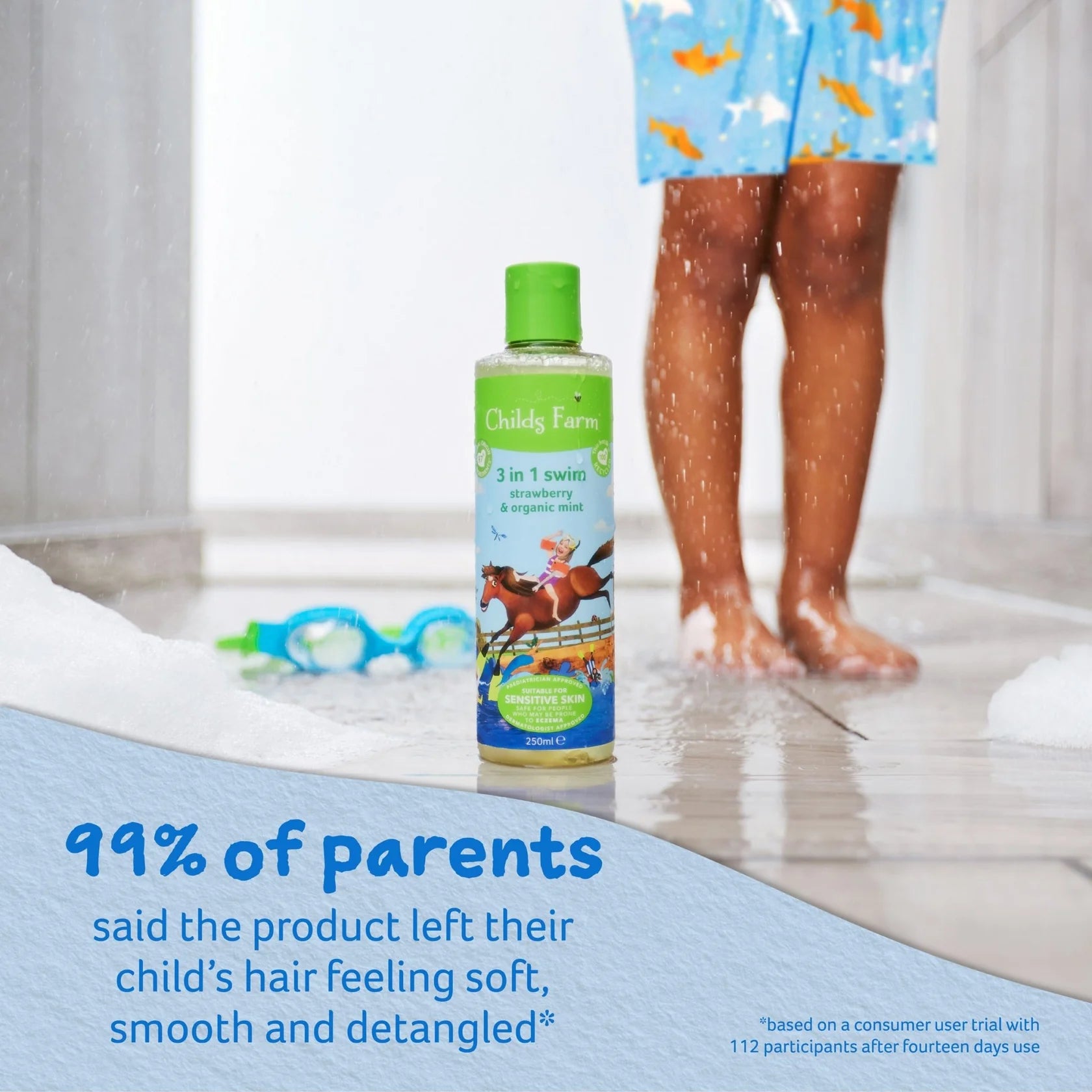 Childs farm 3 in 1 swim strawberry & organic mint 250ml - Shop London