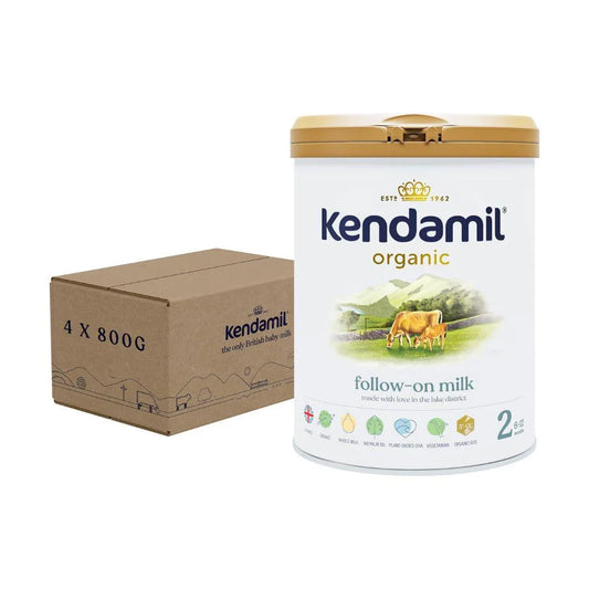 Kendamil Organic Follow On Milk, Stage 2 – British Made, Organic Whole Milk Formula – with HMOs, No Palm Oil, No Fish Oil, No SOYA, No GMOs (Pack of 4) - Shop London