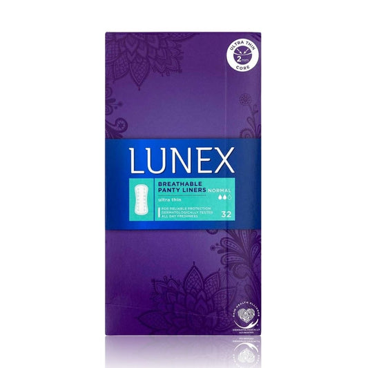 LUNEX Breathable Ultra Thin Normal Panty Liners 32 Pack (1, Normal)