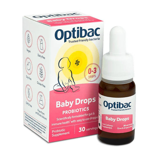 Optibac Probiotics Baby Drops (0–3 Years) – Daily Probiotic Support for Infants